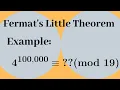 Number Theory Fermat s Little Theorem Example 1