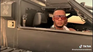 محمد رمضان  راكب دبابه                  دندنها