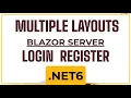 Multiple Layouts Blazor Server Net 6 Change Default Layout