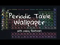 Download vibrant Periodic Table Wallpaper with numerous enhanced features Best choice