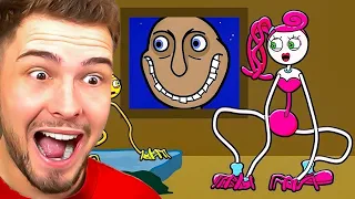 MANN vom FENSTER vs. MOMMY LONG LEGS ANIMATION! (wer gewinnt?)