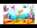 How to Draw An Underwater Scenery for Beginners Step By Step