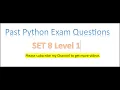 Set 8 Level 1 using python CCBP Nxtwave