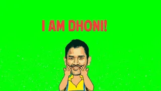 ms dhoni dhoni maahi cricket animated green screen video for youtubers copyright free 