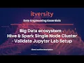 Big Data ecosystem - Hive Spark Single Node Cluster