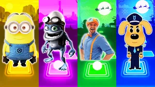 minions crazy frog blippi sheriff labrador tiles hop edm rush
