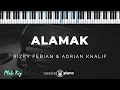 Download Lagu Alamak - Rizky Febian \u0026 Adrian Khalif | KARAOKE PIANO - MALE KEY