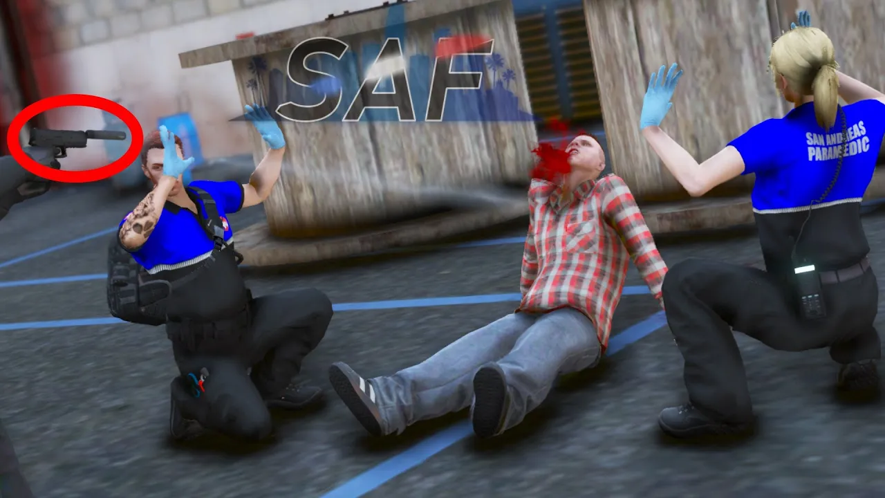 SA'F #397 - Patient Down, Paramedic Down! | GTA V RP