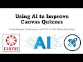 Using AI with Canvas LMS