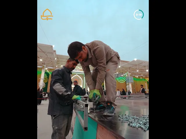 ⁣وحدة الديكور التلفزيوني التابعة لقسم الاعلام تواصل العمل في منصة برنامج المسابقات الرمضانية