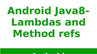 Android Tutorial 2019 - Android Java 8