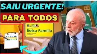 NOVO CADASTRO ÚNICO CONFIRMA MUDANÇAS NO BOLSA FAMÍLIA [Notícia Urgente]