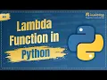 Lambda Functions in Python One-Liner Functions Explained Python Tutorial 2025