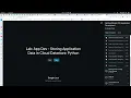 Storing Application Data in Cloud Datastore Python