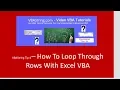 VBAString Tip 4 How To Loop Through Rows With Excel VBA