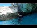 Entering Thunderball Grotto Exumas Bahamas