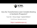 How Do Transformers Learn Variable Binding in Symbolic Programs