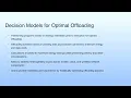 Decision Models for Optimal Offloading Mobile Cloud Computing - II