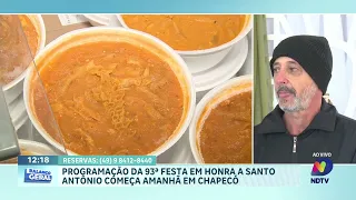 93ª Festa de Santo Antônio e chá beneficente movimentam Chapecó