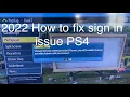 How to fix sign in issue for EA GAMES - PS4 2022
