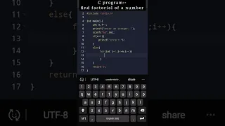 C program to find factorial of a number