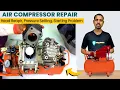 Air Compressor Repair Compressor Auto Cut Off Switch Pressure Setting Head Repair Compressor