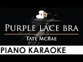 Lagu Tate McRae - Purple lace bra - Piano Karaoke Instrumental Cover with Lyrics