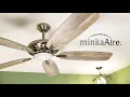 52 Minka Aire Baskinville Brushed Nickel Ceiling Fan