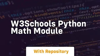 w3schools python math module
