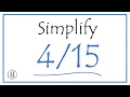 How to Simplify the Fraction