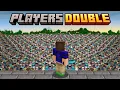 Minecraft But Players DOUBLE Every Day