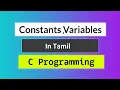 Constants vs Variables Understanding the Difference with Coding Example Tamil Tutorial