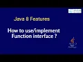 Java 8 - How to Function Interface