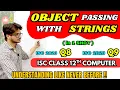 Strings with Object Passing in Java ISC Class 12 Mixed Board Programs ISC 2026