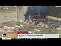 Historic WWII blimp hangar destroyed in fire