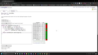 CodingBat countAbc count11 Java Recursion