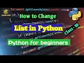 10 Python Bangla Tutorial - How to Change List in Python