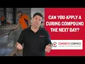 When and How to Apply Curing Compound