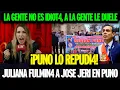 Lagu Juliana Oxenford le canta sus verdades al presidente José Jeri a propósito de su llegada a Puno.