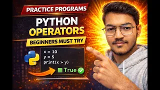 Python Operator Programs for Beginners Assignment Comparison Operators