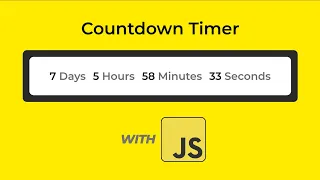 How To Create a Countdown Timer Using JavaScript from Scratch JavaScript Project