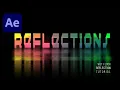Wet Floor Text Reflection Animation In After Effects Tutorial No Plugin Easy Way