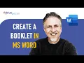 How to Make a Booklet in MS Word Print A5 Booklet on A4 Paper Free Booklet Template