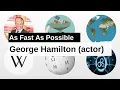 George Hamilton actor As Fast As Possible