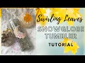 Autumn Inspired Swirling Leaves Snow Globe Tumbler Tutorial