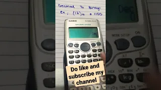 Decimal to Binary conversion by calculator Make conversions easy for you by using this simple trick