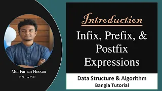 Infix Prefix Postfix expressions Data Structure Algorithm Bangla Tutorial