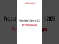 Python Project Ideas for Beginners