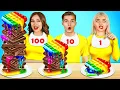 Download Lagu Tantangan 100 Lapis Makanan | Mukbang dengan 1 vs 100 Lapis Permen oleh Mega Game