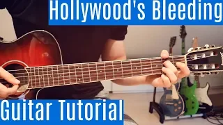 Download Hollywood's Bleeding - Post Malone | Guitar Tutorial/Lesson | Easy How To Play (Fignerstyle) MP3